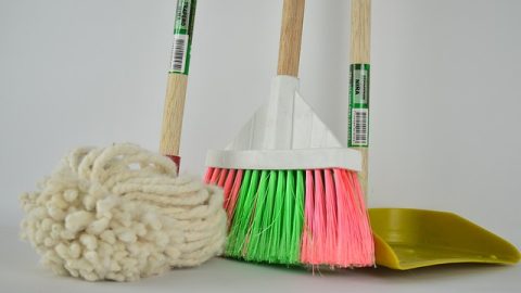 broom, ragpicker, mop